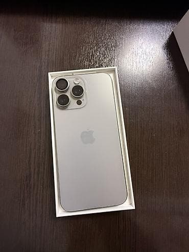 IPhone 15 Pro Max, Б/у, 512 ГБ, Natural Titanium, Коробка, 86 % at lalafo.kg IPhone 15 Pro Max, Б/у, 512 ГБ, Natural Titanium, Коробка, 86 %