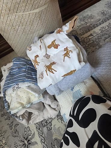 Бесплатно!!!Набор детских вещей/текстиля для малыша. 0-6 м at lalafo.kg Бесплатно!!!Набор детских вещей/текстиля для малыша. 0-6 м