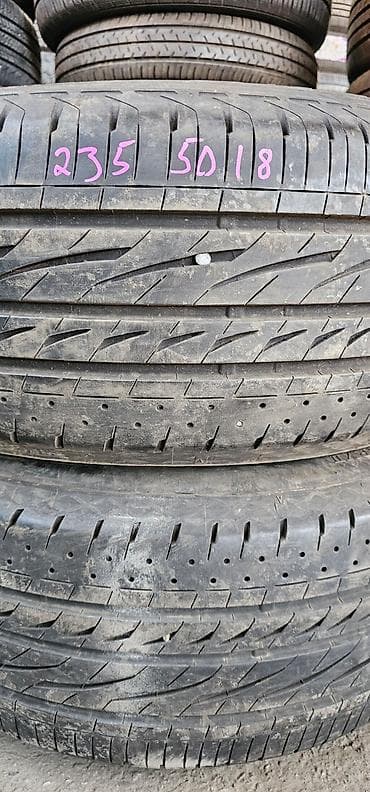 Шины 235 / 50 / R 18, Лето, Б/у, Пара, Легковые, Япония, Bridgestone at lalafo.kg Шины 235 / 50 / R 18, Лето, Б/у, Пара, Легковые, Япония, Bridgestone