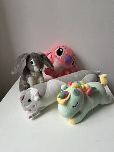 Мягкие игрушки, уши стича зашивали, остальные без дефектов, за все at lalafo.kg Мягкие игрушки, уши стича зашивали, остальные без дефектов, за все
