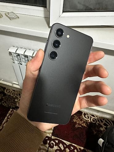 Samsung Galaxy S23, Б/у, 256 ГБ, цвет - Черный, 1 SIM, eSIM at lalafo.kg Samsung Galaxy S23, Б/у, 256 ГБ, цвет - Черный, 1 SIM, eSIM