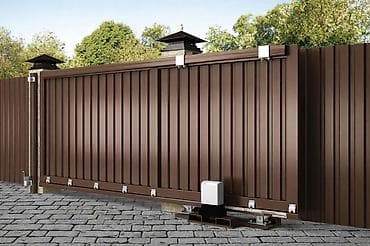 Откатные ворота с автоматикой - Конструкция: цельнометаллическое at lalafo.kg Откатные ворота с автоматикой - Конструкция: цельнометаллическое