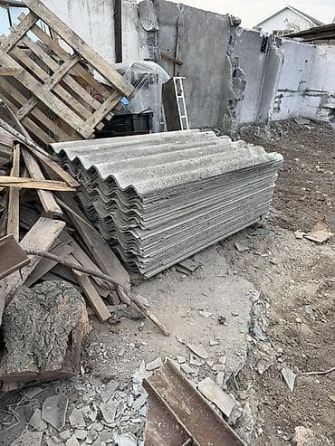 Шифер, Асбестоцементный, 8 волновой at lalafo.kg Шифер, Асбестоцементный, 8 волновой