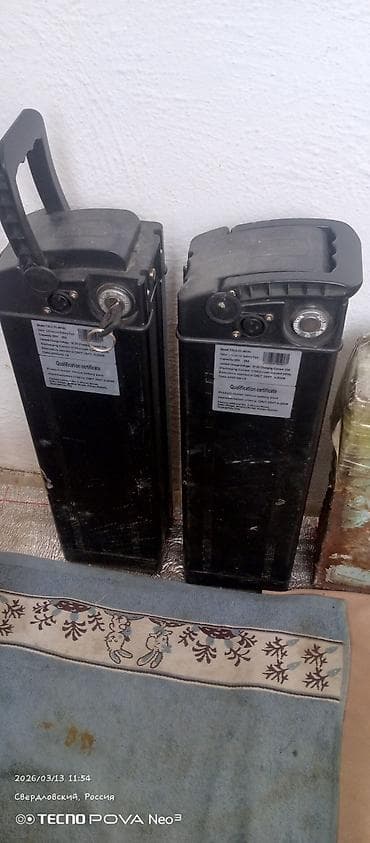 Литий‑ионные аккумуляторные батареи для электровелосипеда, форм‑фактор at lalafo.kg Литий‑ионные аккумуляторные батареи для электровелосипеда, форм‑фактор