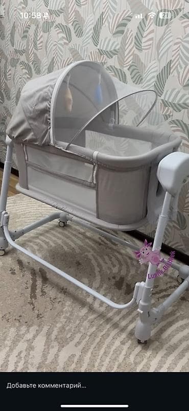 Бала үчүн комод: Люлька, Колдонулган, Бешик, Металл, түсү - Боз, Өзү алып кетүү lalafo.kg да — 2 Бала үчүн комод: Люлька, Колдонулган, Бешик, Металл, түсү - Боз, Өзү алып кетүү — 2