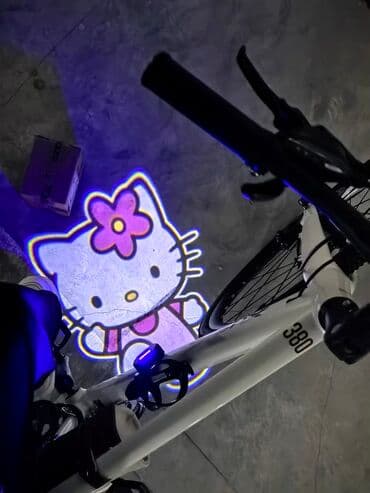 Велосипедный LED-проектор с эффектной подсветкой танцующий Hello Kitty at lalafo.kg Велосипедный LED-проектор с эффектной подсветкой танцующий Hello Kitty