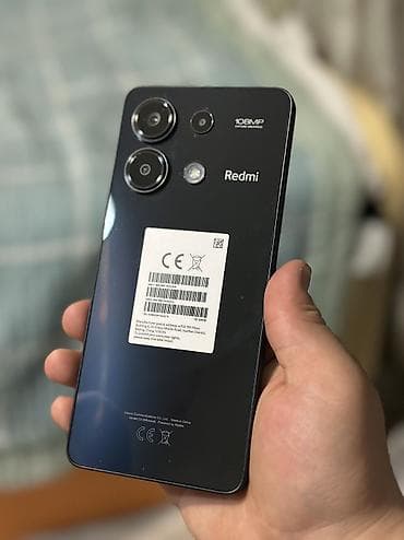 Redmi, Redmi Note 13, Новый, 256 ГБ, цвет - Черный, 2 SIM at lalafo.kg Redmi, Redmi Note 13, Новый, 256 ГБ, цвет - Черный, 2 SIM