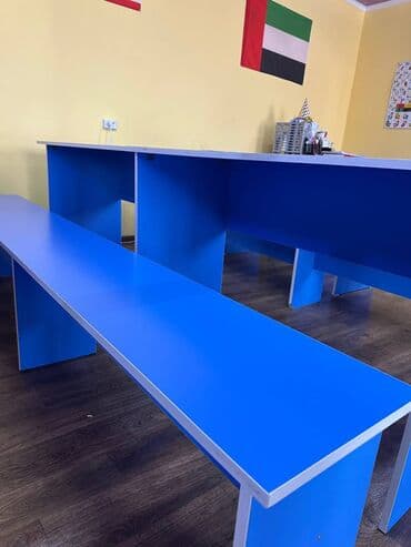 Комплект парты и стула, цвет - Синий at lalafo.kg Комплект парты и стула, цвет - Синий