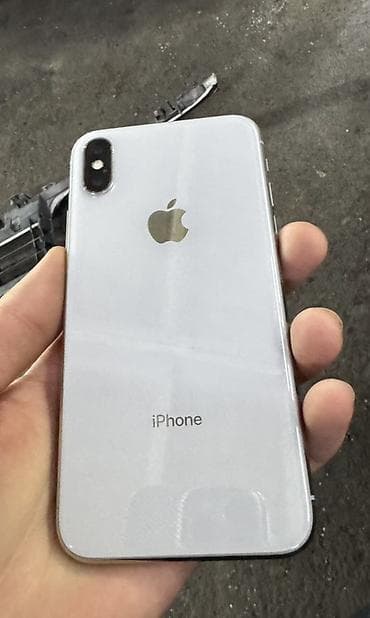 IPhone X, 64 ГБ, Серебристый, 100 % at lalafo.kg IPhone X, 64 ГБ, Серебристый, 100 %