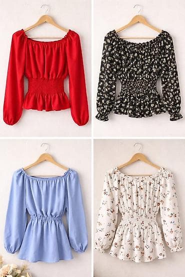 Нежные кроп‑топы с длинным рукавом и присборенной талией. Детали: - at lalafo.kg — 1 Нежные кроп‑топы с длинным рукавом и присборенной талией. Детали: - — 1