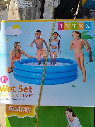Надувной детский бассейн Intex Wet Set Collection. - Круглая модель с at lalafo.kg Надувной детский бассейн Intex Wet Set Collection. - Круглая модель с