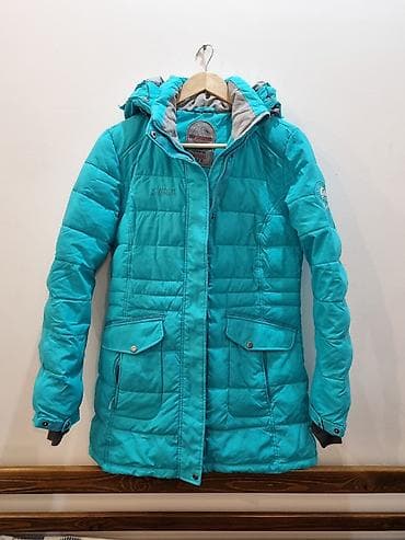 Пуховик, По колено, С капюшоном, M at lalafo.kg Пуховик, По колено, С капюшоном, M