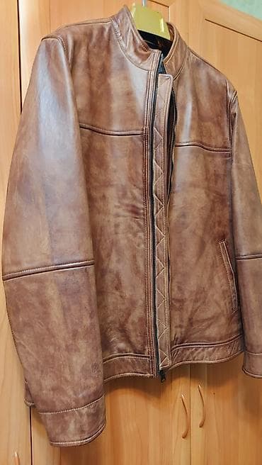 Кожаная куртка, Классическая модель, Натуральная кожа, XL at lalafo.kg Кожаная куртка, Классическая модель, Натуральная кожа, XL