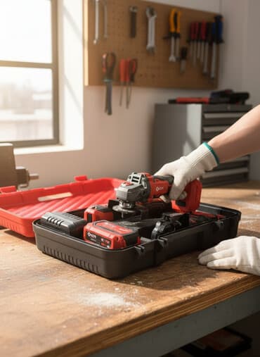 Набор аккумуляторных электроинструментов от KEN, включающий угловую at lalafo.kg Набор аккумуляторных электроинструментов от KEN, включающий угловую