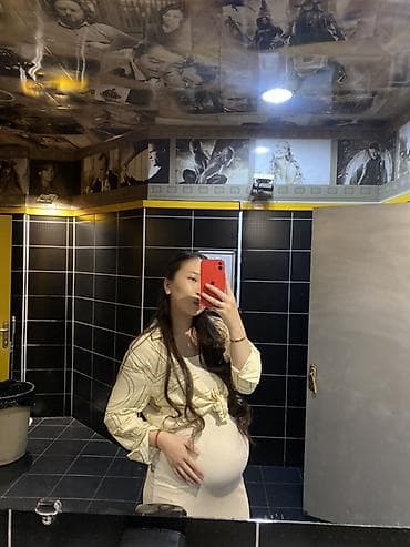 Женское платье бежевое, облегающее - Модель: трикотажное платье миди at lalafo.kg Женское платье бежевое, облегающее - Модель: трикотажное платье миди