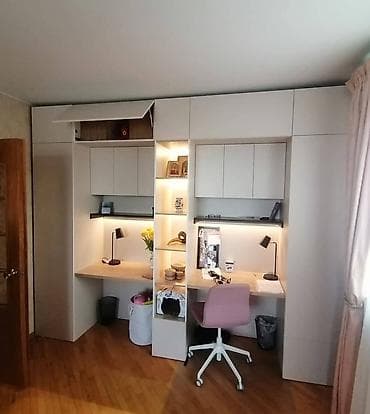 Дубал шкаф, Дубал шкаф түрү: Модулдуу, Башка максатка арналган, Өзгөчөлүктөрү: Жумушчу стол менен lalafo.kg да Дубал шкаф, Дубал шкаф түрү: Модулдуу, Башка максатка арналган, Өзгөчөлүктөрү: Жумушчу стол менен