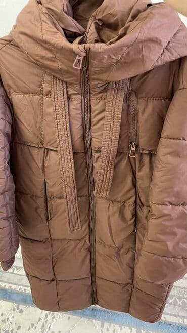 Пуховик, По колено, Стеганый at lalafo.kg Пуховик, По колено, Стеганый