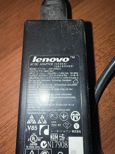 Сетевой адаптер Lenovo AC/DC для ноутбуков Модель: ADP-90DD B at lalafo.kg Сетевой адаптер Lenovo AC/DC для ноутбуков Модель: ADP-90DD B