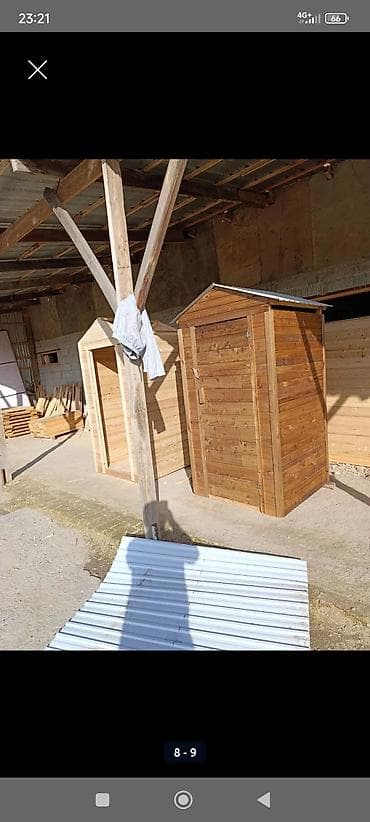 Туалетная кабинка, будка, Материал: Дерево at lalafo.kg Туалетная кабинка, будка, Материал: Дерево