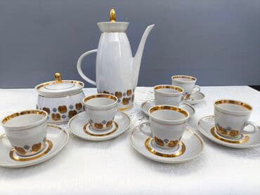 Кофейный сервиз Полонский форфоровый завод 80 е годы на 6 персон. 3500 at lalafo.kg Кофейный сервиз Полонский форфоровый завод 80 е годы на 6 персон. 3500