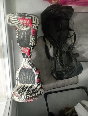 Гироскутер с граффити‑принтом + сумка-чехол и зарядное устройство at lalafo.kg Гироскутер с граффити‑принтом + сумка-чехол и зарядное устройство