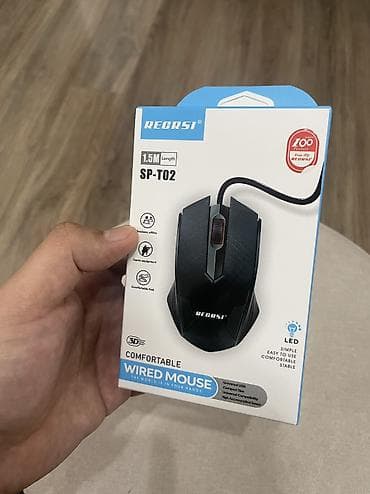 Проводная оптическая мышь RECRSI SP-T02 - Тип: 3D Optical Mouse at lalafo.kg Проводная оптическая мышь RECRSI SP-T02 - Тип: 3D Optical Mouse