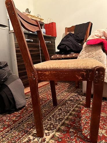 Тигүүчүлөр үчүн отургучтар: Ашкана үчүн отургуч, Колдонулган, Жыгач, түсү - Күрөң lalafo.kg да — 3 Тигүүчүлөр үчүн отургучтар: Ашкана үчүн отургуч, Колдонулган, Жыгач, түсү - Күрөң — 3