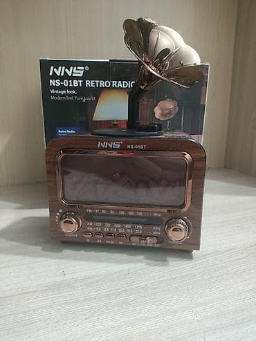 Ретро-радио NNS NS-01BT с декоративным «граммофонным» рупором - at lalafo.kg Ретро-радио NNS NS-01BT с декоративным «граммофонным» рупором -