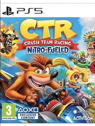 Игра для PlayStation 5: CTR — Crash Team Racing Nitro-Fueled - Жанр at lalafo.kg Игра для PlayStation 5: CTR — Crash Team Racing Nitro-Fueled - Жанр