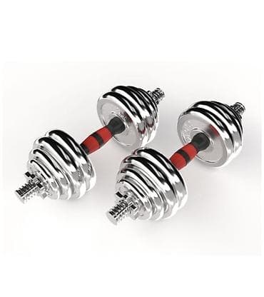 Dacia: Гантели с хромированным покрытие 20+20=40кг пара разборные Вес каждой lalafo.kg да — 1 Dacia: Гантели с хромированным покрытие 20+20=40кг пара разборные Вес каждой — 1