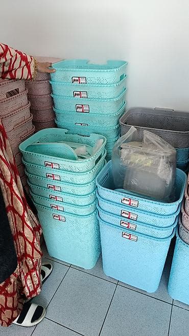 Корзина для вещей, цвет - Серый at lalafo.kg Корзина для вещей, цвет - Серый