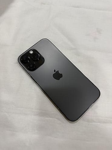 IPhone 14 Pro Max, Б/у, 256 ГБ, Black Titanium, Чехол, Кабель, 82 % at lalafo.kg IPhone 14 Pro Max, Б/у, 256 ГБ, Black Titanium, Чехол, Кабель, 82 %