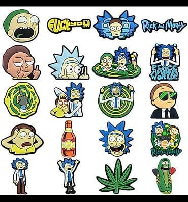 Джиббитсы для крокс, украшения для крокс, очень качественные at lalafo.kg Джиббитсы для крокс, украшения для крокс, очень качественные