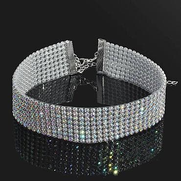 Ожерелье чокер Ч blijery женское серебристого цвета с at lalafo.kg Ожерелье чокер Ч blijery женское серебристого цвета с