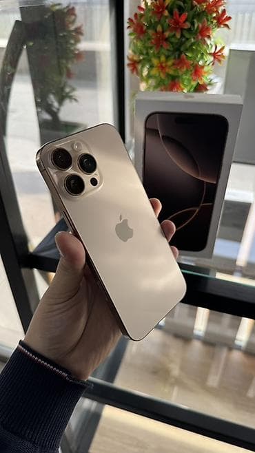 IPhone 16 Pro Max, Б/у, 512 ГБ, Desert Titanium, Коробка, 95 % at lalafo.kg IPhone 16 Pro Max, Б/у, 512 ГБ, Desert Titanium, Коробка, 95 %