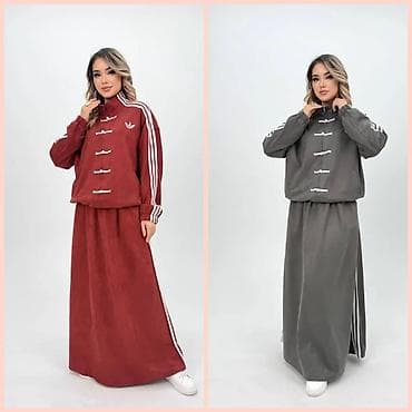 Спортивные двойки Adidas с юбкой ткань: spandeks размер: стандарт at lalafo.kg Спортивные двойки Adidas с юбкой ткань: spandeks размер: стандарт