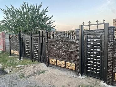 Ачылма дарбазалар: Ворота металла конструкции Ворота на заказ распашныеоткатные . От lalafo.kg да — 10 Ачылма дарбазалар: Ворота металла конструкции Ворота на заказ распашныеоткатные . От — 10