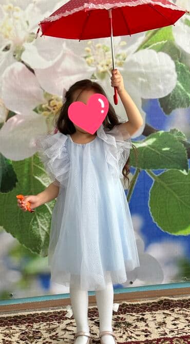 Детское платье, цвет - Синий, Б/у at lalafo.kg Детское платье, цвет - Синий, Б/у