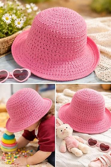 Шляпа, Панама, Осень-весна, Вязаная модель at lalafo.kg Шляпа, Панама, Осень-весна, Вязаная модель