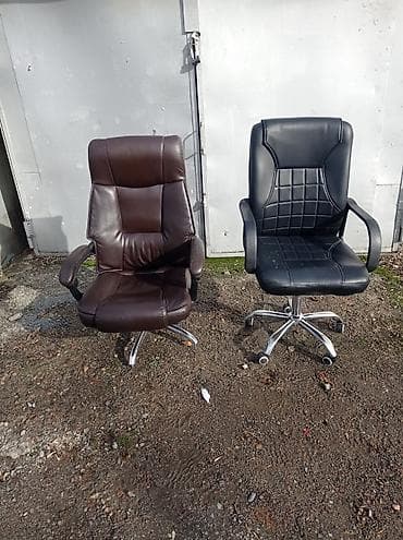 Офис шкафтары: Офис креслолор, Дөңгөлөктүү, түсү - Кара, Экокожа lalafo.kg да — 4 Офис шкафтары: Офис креслолор, Дөңгөлөктүү, түсү - Кара, Экокожа — 4