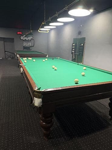 Цена за 1 стол Продам 2 больших бильярдных стола стандарт мраморные at lalafo.kg Цена за 1 стол Продам 2 больших бильярдных стола стандарт мраморные