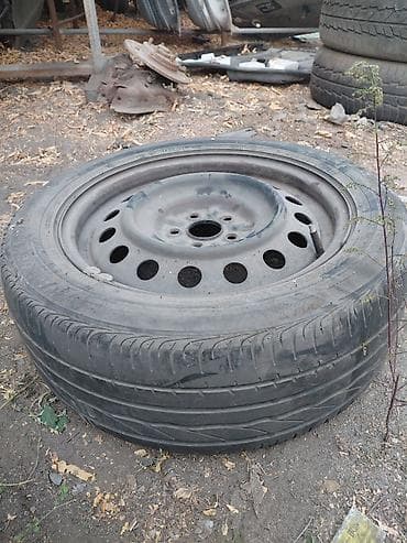Колеса в сборе 205 / 55 / R 16, Б/у, 1 шт, Легковые, Железные, отверстий - 5 at lalafo.kg Колеса в сборе 205 / 55 / R 16, Б/у, 1 шт, Легковые, Железные, отверстий - 5