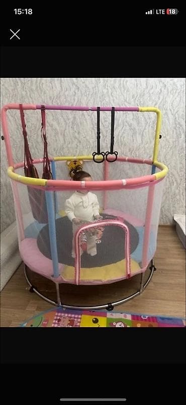 Батут Каркасный at lalafo.kg Батут Каркасный