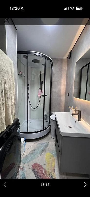Душ кабинасы Жарым тегерек, Өлчөмү: 90 x 90 см, Жабуусу: Жылтырабаган lalafo.kg да Душ кабинасы Жарым тегерек, Өлчөмү: 90 x 90 см, Жабуусу: Жылтырабаган