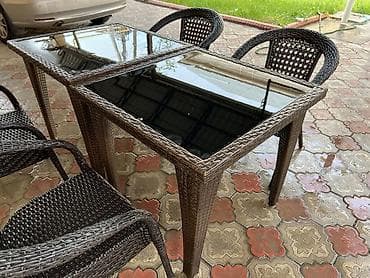 Бычуучу столдор: Бакча үстөлү Ротанг, Өзү алып кетүү lalafo.kg да — 1 Бычуучу столдор: Бакча үстөлү Ротанг, Өзү алып кетүү — 1