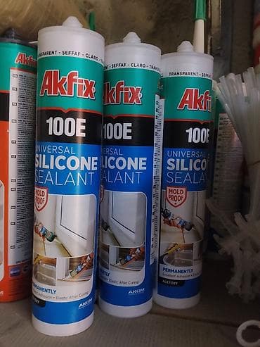 Универсальный силиконовый герметик Akfix 100E (прозрачный) - Тип lalafo.kg да Универсальный силиконовый герметик Akfix 100E (прозрачный) - Тип