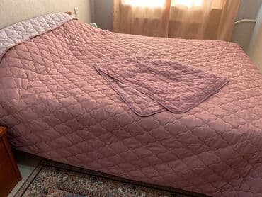 Покрывало для кровати, Турция, Б/у, Все сезоны, Двусторонний at lalafo.kg Покрывало для кровати, Турция, Б/у, Все сезоны, Двусторонний