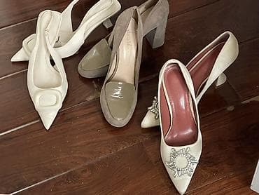 Женская обувь — 3 пары туфель (размер не указан на фото) 1) Zara at lalafo.kg Женская обувь — 3 пары туфель (размер не указан на фото) 1) Zara