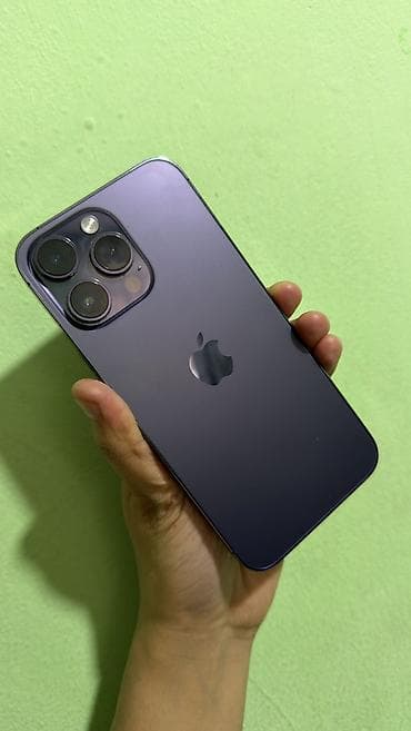 IPhone 14 Pro Max, Б/у, 256 ГБ, Deep Purple, Кабель, В рассрочку, 76 % at lalafo.kg IPhone 14 Pro Max, Б/у, 256 ГБ, Deep Purple, Кабель, В рассрочку, 76 %