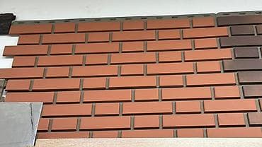 Фасадные панели под кирпич - Имитация кирпичной кладки: ровные at lalafo.kg Фасадные панели под кирпич - Имитация кирпичной кладки: ровные